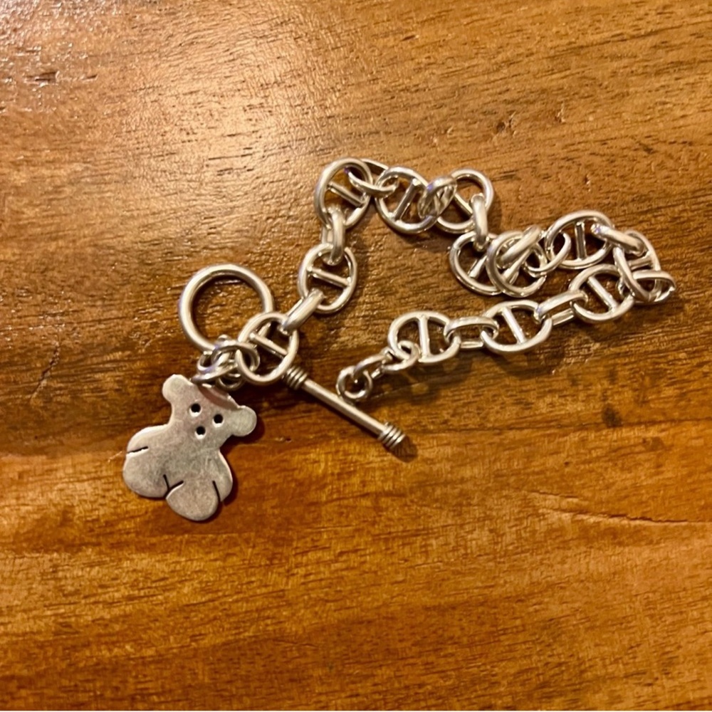 925 Sterling Silver Teddy Bear Charm - Picture 5 of 5